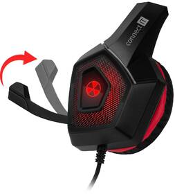 Headset Connect IT Battle RNBW Edition 2 čierny/červený

 obrázok produktu 3 z 9