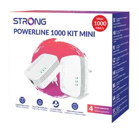 Sieťový rozvod LAN po 230V Strong 600 TRI MINI, 3 jednotky biely

 obrázok produktu 10 z 10