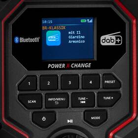 Stavebné rádio Einhell TE-CR 18 Li DAB+/FM/BT , IP 65 (bez baterie), 3407995 

 obrázok produktu 2 z 9