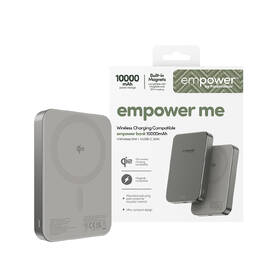 Powerbank PanzerGlass empower Qi2 10000 mAh, MagSafe sivý

 obrázok produktu 4 z 4