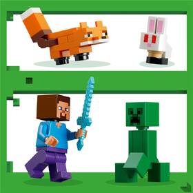 Stavebnica LEGO® Minecraft®  21583 Steve a dobrodružství v tajze 

 obrázok produktu 4 z 9