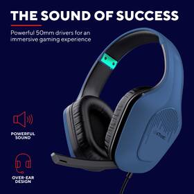 Headset Trust GXT 415B Zirox modrý

 obrázok produktu 8 z 12