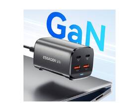 Nabíjačka do siete Essager 67W, GaN, 2x USB-C, 2x USB-A čierna

 obrázok produktu 7 z 7