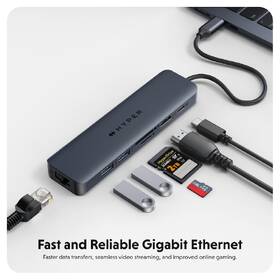 USB Hub HyperDrive EcoSmart Gen.2 USB-C 7-in-1 100W PD Pass-thru 

 obrázok produktu 5 z 6