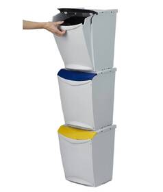 Odpadkový kôš na triedený odpad Denox 24300.790, 25 l sivý

 obrázok produktu 5 z 5