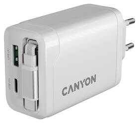 Nabíjačka do siete Canyon OnCharge 65RC White, USB-C, 65W PD, QC, EU biely

 obrázok produktu 6 z 7