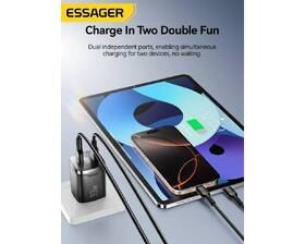 Nabíjačka do siete Essager 33W, GaN, USB-C, USB-A čierna

 obrázok produktu 7 z 7