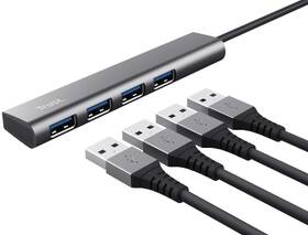 USB Hub Trust Halyx Aluminium USB/4x USB 3.2 Gen1 strieborný

 obrázok produktu 5 z 10