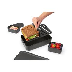 Jedálenský box Brabantia Bento Make & Take, dark grey čierny

 obrázok produktu 15 z 22