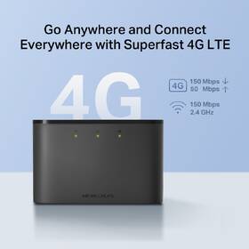Router Mercusys MT110, 4G Mobile Wi-Fi čierny

 obrázok produktu 2 z 4