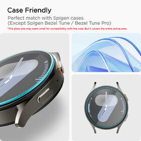 Tvrdené sklo Spigen tR EZ Fit na Samsung Galaxy Watch7 44mm, (2 ks) 

 obrázok produktu 10 z 11