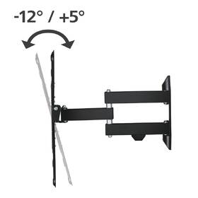 Držiak na TV Hama 220824, nástenný, polohovateľný, pre uhlopriečky 32" až 65", max. nosnosť 25 kg čierny

 obrázok produktu 3 z 5