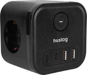 Rozbočovacia zásuvka Huslog 15W 3xzásuvka, 2xUSB-C, 2xUSB, 1x vypínač čierny

 obrázok produktu 3 z 4