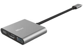 USB Hub Trust Dalyx 3v1 USB-C/USB, HDMI, USB-C PD 100W sivý

 obrázok produktu 1 z 8