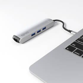 USB Hub Epico 6in1 Slim 8K USB-C/1× USB-C, HDMI, 3× USB 3.0 strieborný

 obrázok produktu 5 z 5