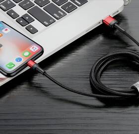 Kábel Baseus DS U/L 2,4A 1M B/R 

 obrázok produktu 4 z 5