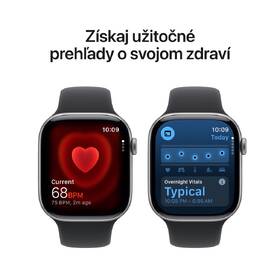 Inteligentné hodinky Apple GPS + Cellular 46mm kozmicky sivý hliník - čierny športový remienok - M/L 

 obrázok produktu 4 z 7