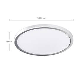 LED stropné svietidlo Solight WO825 18 W, 3CCT, priemer 22 cm strieborné

 obrázok produktu 4 z 6