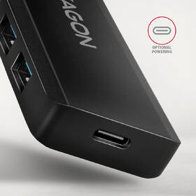 USB Hub Axagon 4x USB/USB-C, kábel USB-C 19cm čierny

 obrázok produktu 3 z 4