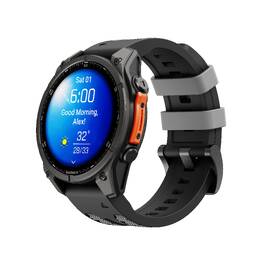 Remienok Cubenest Premium Silicone Garmin QuickFit Band 26mm čierny/sivý

 obrázok produktu 2 z 5