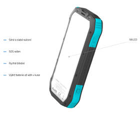 Powerbank LAMAX Journey 12 000mAh čierny/tyrkysový

 obrázok produktu 4 z 10