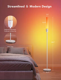 Stojacia lampa Govee Smart LED RGBICWW biele

 obrázok produktu 3 z 8