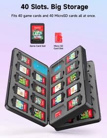 Puzdro JSAUX Game Card Case - Nintendo Switch 2 (40 Slots) čierne

 obrázok produktu 2 z 6