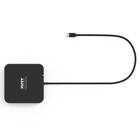 Dokovacia stanica PORT CONNECT 10v1, 2x4K Display Port, 5x USB-A, USB-C 85W PD, Ethernet, SD čierna

 obrázok produktu 1 z 10
