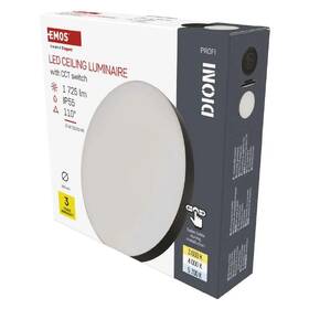 LED stropné svietidlo EMOS Dioni 15W, 28cm, 1725lm, teplá-studená biela čierne

 obrázok produktu 2 z 7