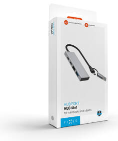 USB Hub FIXED USB-C 4-port, USB-A adapter sivý

 obrázok produktu 2 z 6