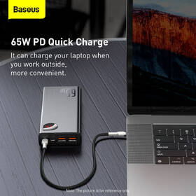 Powerbank Baseus Adaman Metal s digitálnym displejom QC + PD 20000mAh 65W čierny

 obrázok produktu 8 z 13