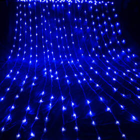 Vianočné osvetlenie ColorWay vnútorné, 300 LED, 3× 3m, 220–240V AC, modrá 

 obrázok produktu 5 z 11