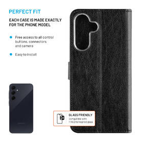 Puzdro na mobil flipové FIXED Opus na Samsung Galaxy A36 5G/A56 5G čierne

 obrázok produktu 2 z 7