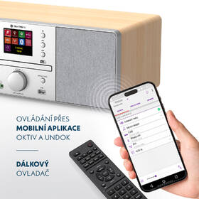 Mikro HiFi systém GoGEN IR 267 BTDAB strieborný/hnedý

 obrázok produktu 10 z 11
