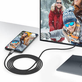 Kábel SBS USB-C/USB-C, PD, 240 W, 1 m sivý

 obrázok produktu 1 z 4