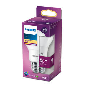 LED žiarovka Philips klasik, 8W, E27. teplá biela 

 obrázok produktu 2 z 2