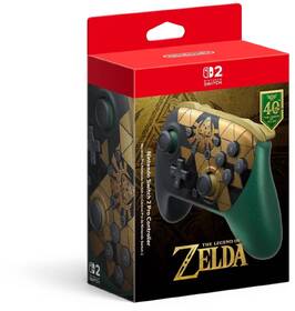Bezdrôtový ovládač Nintendo Switch 2 Pro Controller The Legend of Zelda - 40th Anniversary Edition čierny/zelený

 obrázok produktu 1 z 6