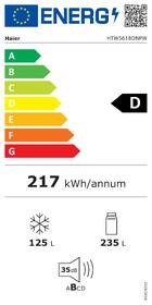 Chladnička s mrazničkou Haier HTW5618DNPW biela

 obrázok produktu 1 z 24