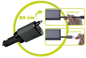 Adaptér do auta Mobile Origin 3in1 50W CA27 - USB-C, USB-A + USB-C kábel čierny/sivý

 obrázok produktu 6 z 13
