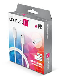 Kábel Connect IT USB/USB-C, 2 m biely

 obrázok produktu 2 z 2