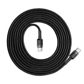Kábel Baseus Cafule USB-C/USB-C, PD 2.0 60W, 2m čierny/sivý

 obrázok produktu 1 z 7