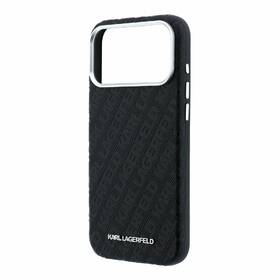 Kryt na mobil Karl Lagerfeld PU Grained Allover Semi Wrap Magsafe na Apple iPhone 18 Pro čierny

 obrázok produktu 1 z 6
