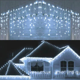 Vianočné osvetlenie ColorWay vonkajšie, 192 LED, 220V AC, 6× 0,6m, studená biela 

 obrázok produktu 11 z 19
