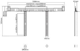 Držiak pre repro GoGEN L na soundbar, pre uhlopriečky 32'' až 55'', nosnosť 10 kg 

 obrázok produktu 1 z 13