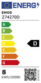 LED žiarovka EMOS Filament, 8,5 W, E27, teplá biela 

 obrázok produktu 1 z 1