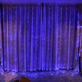 Vianočné osvetlenie ColorWay vnútorné, 300 LED, 3× 3m, 220–240V AC, modrá 

 obrázok produktu 10 z 11