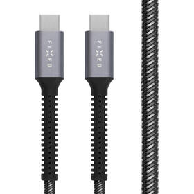 Kábel FIXED Armor USB-C/USB-C, PD, 240 W, 1,2 m sivý

 obrázok produktu 2 z 9
