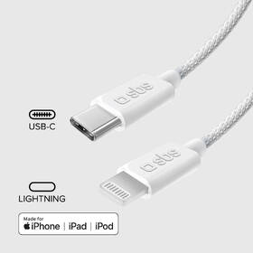 Kábel SBS Lightning/USB-C, 18 W, 1,5 m biely

 obrázok produktu 2 z 4