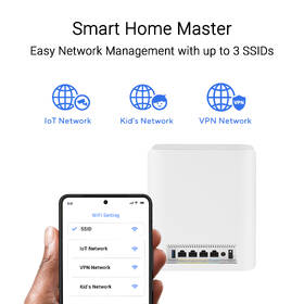 Kompletný Wi-Fi systém Asus ZenWi-Fi BT8 (1-pack) biely

 obrázok produktu 11 z 12