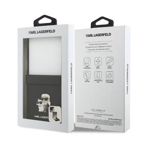Kryt na mobil Karl Lagerfeld PU Saffiano Karl and Choupette na Samsung Galaxy Z Flip 7 čierny

 obrázok produktu 7 z 7